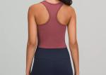 Vest Style Push Up Longline Racerback Sports Bra Pink Color 200 Gram