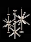 Custom Large LED Chandelier Lamp Vintage Style Iron Metal Pendants Glass