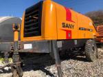 HBT6013 Sany Used Trailer Mounted Concrete Pump 90KW S Valve Type