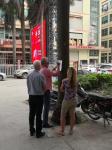 Giant Building Outdoor Advertising LED Display Curtain Advertising Spain SMD3535