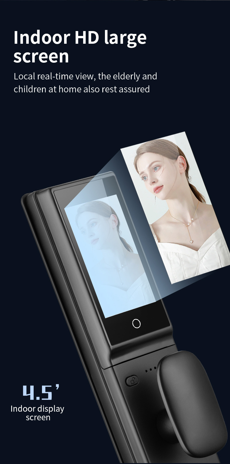 S958max Automatic 3D Face Recognition Tuya Intercom Camera Fingerprint Smart Lock