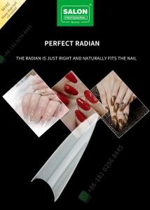 China Sharp Drops Shape Half Cut False Nail French Style With ABS Fake Nail factory