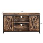 TV Cabinet with Barn Door, Farmhouse Style TV Cabinet, TV Stand with Sliding