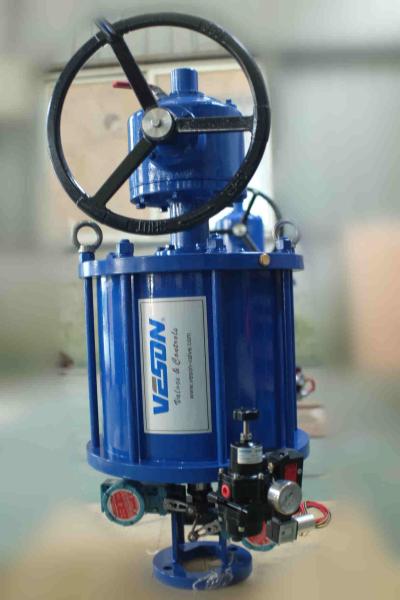 Straight Stoke Linear Valve Actuator / Pneumatic Cylinder Valve Actuator Stable