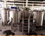 Stainless Steel Commercial Beer Brewing Equipment Steam Gas / Electrical Power