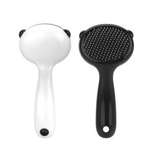 China Panda Pet Grooming Brush Needle Comb Brush For Dogs Pet Hair Remover Brush factory