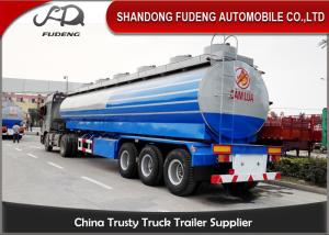 China Crude Oil Tank Semi Trailer Fuel / petroleum 50000 liters Steel Petro Tanker Semi Trailer factory