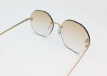 Lightweight rimless titanium sunglasses Men Women accessories UV protection 100%