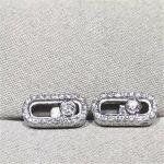 Luxury jewelry Mk With diamond stud earrings 18k white gold yellow gold rose