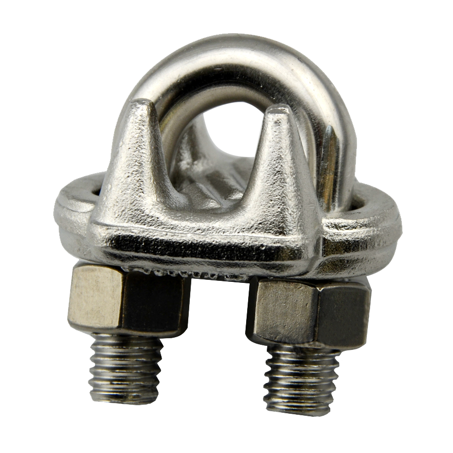 Water Treatment Stainless Steel Wire Rope Clip With ZINC Plated Finish Coating