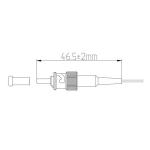 UPC Simplex Single Mode Fiber Optic Cable Connector Types 0.9mm Cable