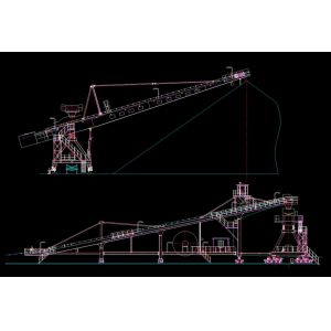 Heavy Duty Slewing Cantilever Stacker Used To Stack Coal In Stockyard