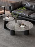 Nordic Style Tempered Glass Tea Table Hotel Furniture Villa Glass Coffee Table