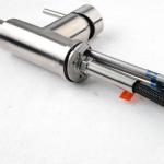 SENTO 304 stainless steel single hole kitchen faucet with pull out