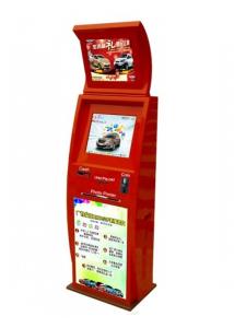 China Multi Language Dual Screen Kiosk Self Service Payment With Keyboard factory