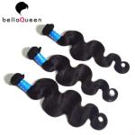 Full Cuticel Grade 7a Human Hair Extension , Natural Black Body Wave