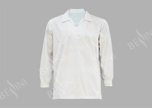 China White Food Shirt Long Sleeve Protective Work Clothing Highly Comfortable factory
