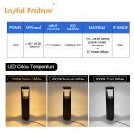 Outdoor Lawn Luminaire Exterior IP65 Waterproof OSRAM LED 10W Single Color 900mm