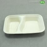 Biodegradable Unbleached Meal Box，In Stock Take Away Paper Food Container