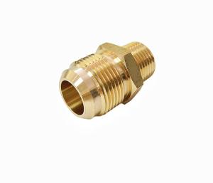 China Half Union 3/4 Flare X 1/2 NPT Brass Tube Fitting Hex Nipple factory