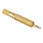 Headphone Adapter 3.5 mm Stereo Male to 6.35 mm Gold Surface Treatment
