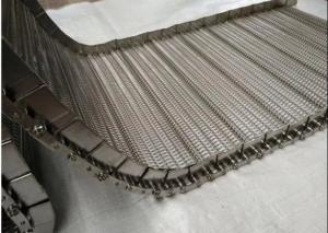 China SUS201 Stainless Steel Spiral Mesh Belt Cooling Conveyor Belt Erosion Resistant factory