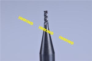China 0.6 mm / 0.5 mm / 0.4 mm Micro End Mill For Milling Quenching Tempered Steel factory