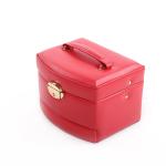 Free Logo Leather Luxury Jewelry Case Organizer Box PU leather jewelry storage