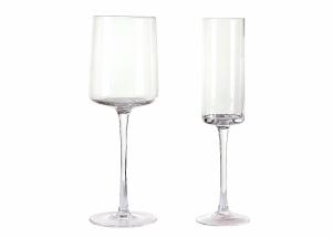 China Mouth Blown 220mm 17oz Crystal cylindrical Wine Glasses Goblet factory