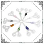 Skull Double - Head Oil Burning Pipe , Borosilicate Pyrex Glass Tubes