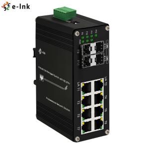 China Managed Industrial Ethernet Switch 8 Port 10/100/1000T RJ45 Connector factory