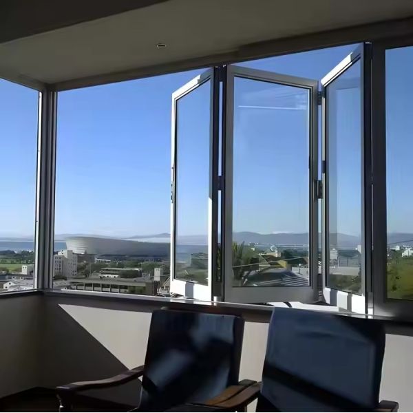 High-quality Aluminum Alloy Folding Window Set Modern Home Apartment Balcony Aluminum-Glass Sliding Bifold Window