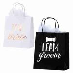 Pantone Colored Mini Kraft Paper Shopping Bags Euro Tote Bags