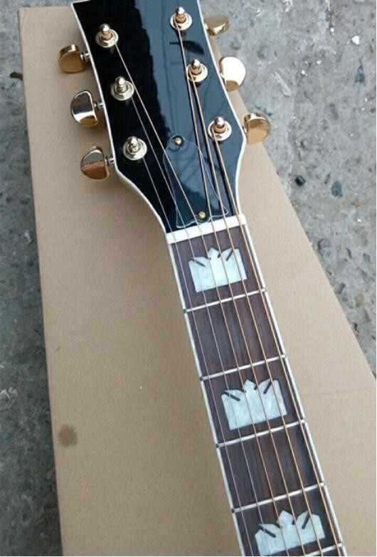 2018 left handed Chibson G200 acoustic guitar GB lefty G200 electric acoustic guitar backhanded