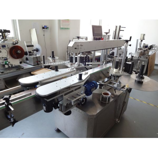Square Bottle Double Side Sticker Labeling Machine , Auto Label Machine