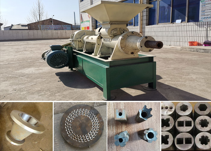 Dia 60mm BBQ Briquette Charcoal Extruder Machine Wear Resistant