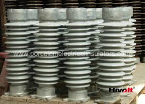 China High Voltage Ceramic Insulators UNC Pitch Grey / Brown / White Color factory