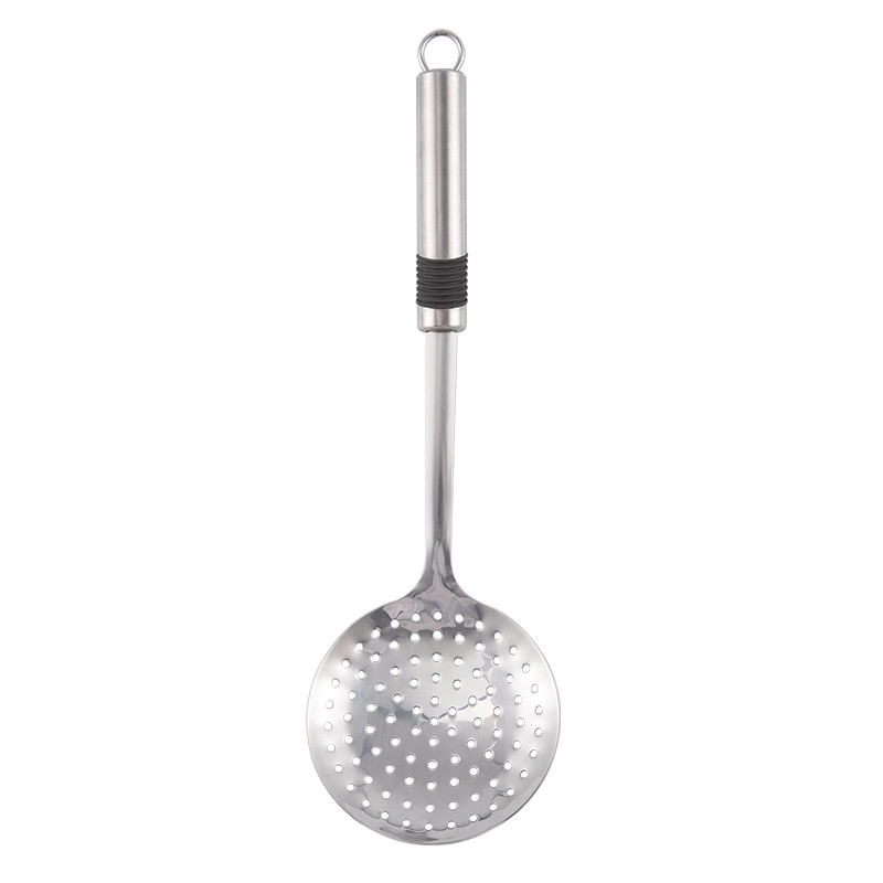 High grade Custom 6PCS set Kitchen tool with tray Stainless steel ladle turner fork spaghetti spoon for kitchen cook