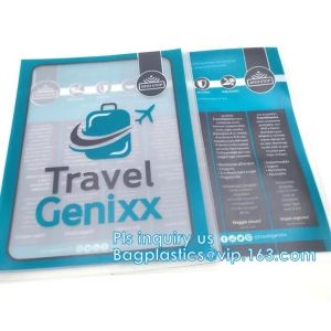 Zip lockk pvc bag slider travel beauty bag, slider zipper travel pvc pouch bag,