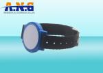 Nylon rfid wrist band , rfid concert wristbands / arm tag easy to take