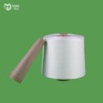 Raw White Ring Spun Polyester Yarn On Plastic Or Paper Cone High Strength