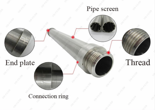 ISO9001 Stainless Steel 316 Wedge Wire Filter , Johnson Screen Filter