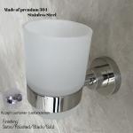 Removable Single Toilet Tumbler Holder Stainless Steel 304 Toothbrush Cup Holder