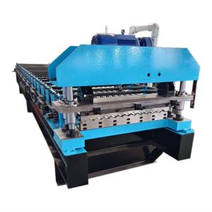 China PLC System Corrugated Sheet Roll Forming Machine High Speed 0.3mm-0.8mm factory
