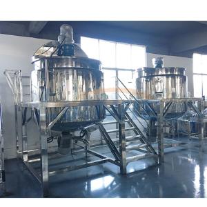 China ABB 2000L Cosmetic Homogenizer Mixer , Platform Hand Sanitizer Mixing Equipment factory