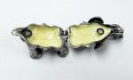 Elephant Metal Crystal Rhinestone Jewelry Box Elephant Trinket Boxes