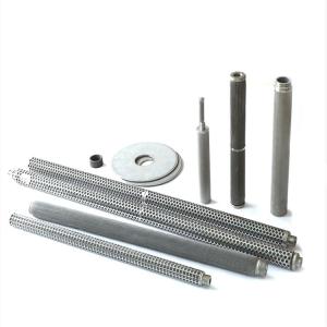 China Perforated Sanitary Washable Stainless Steel Filter Element factory