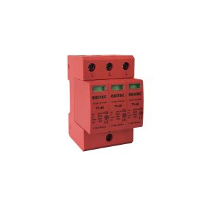 Type 2 Three Phase 3 Poles Class II Surge Arrester 40kA 320V Lighting Protection