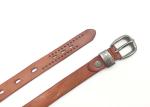 Elegant Women's Fashion Leather Belts , Solid Color Girl Dress Belt With Anti -