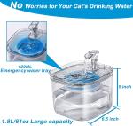 Automatic Dog Water Dispenser Stainless Steel Pet Fountain